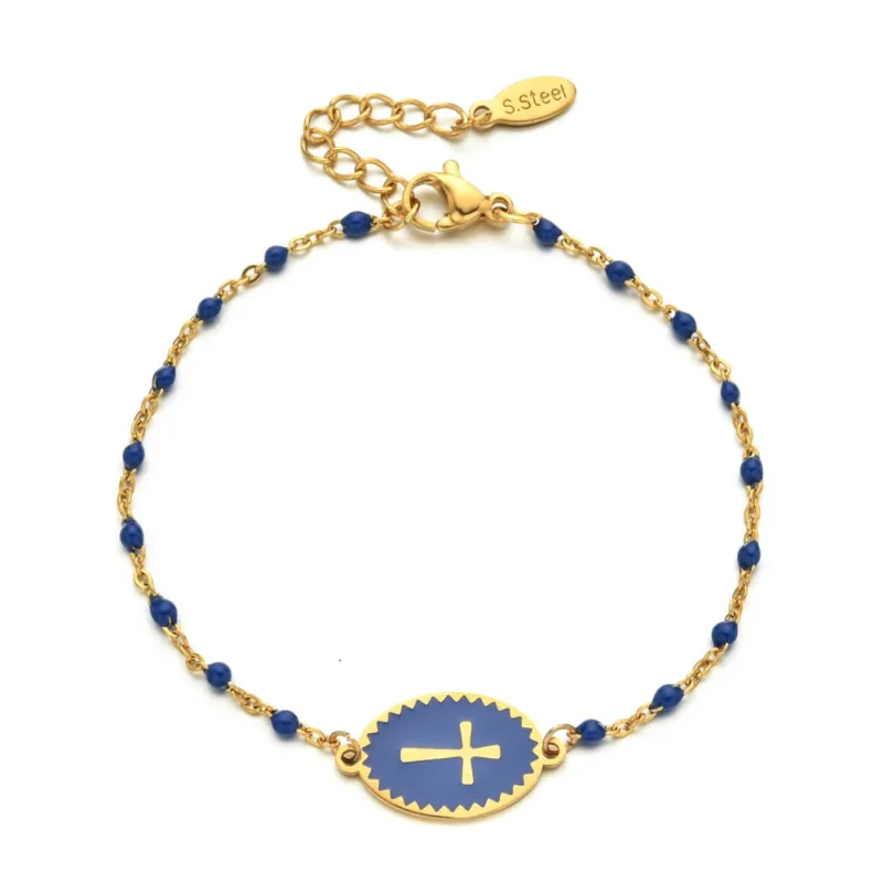 Bracelet avec Médaillon en Forme de Croix – Image 3