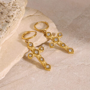 Boucles d'Oreilles Croix