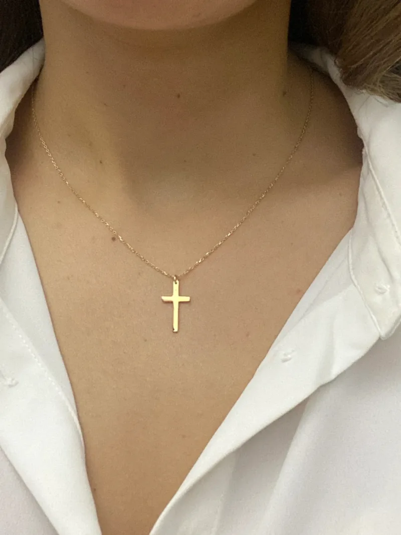 Collier Croix Simple – Image 5
