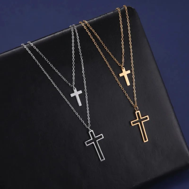 Double Collier Croix Design – Image 5